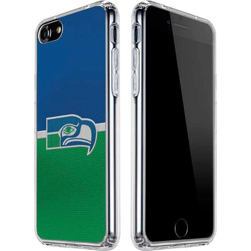 NFL Seattle Seahawks Vintage iPhone SE (2nd & 3rd Gen) Clear Case